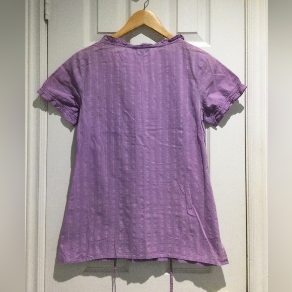 Reitmans Lavender Blouse with Ruffle Trim - Picture 5 of 5